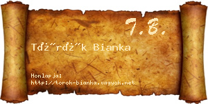 Török Bianka névjegykártya
